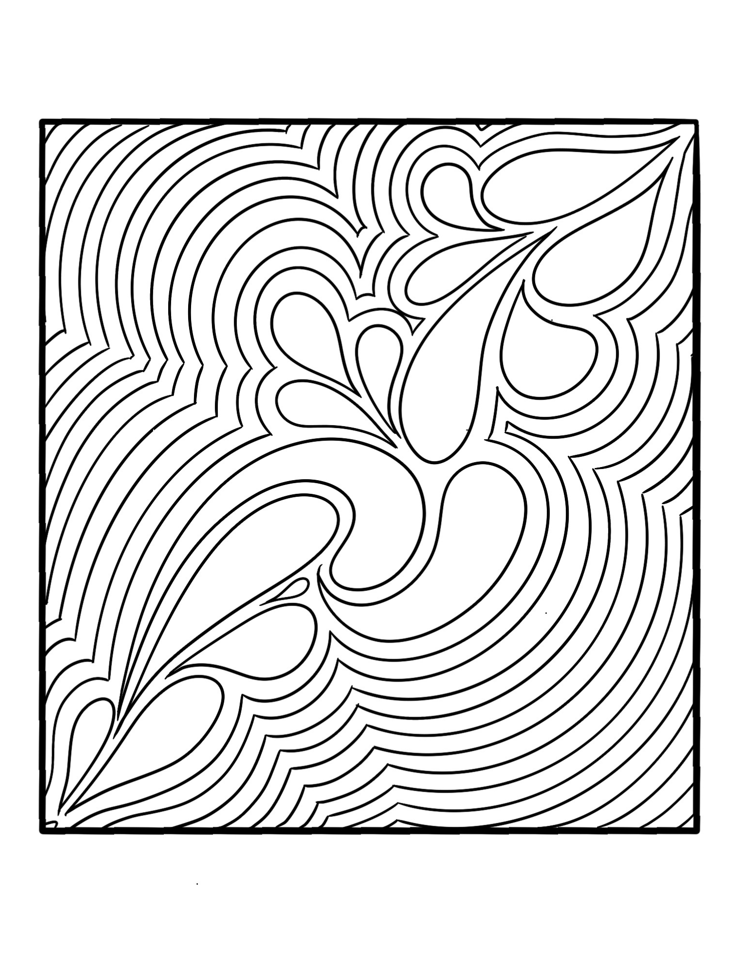 Coloring design: Waves