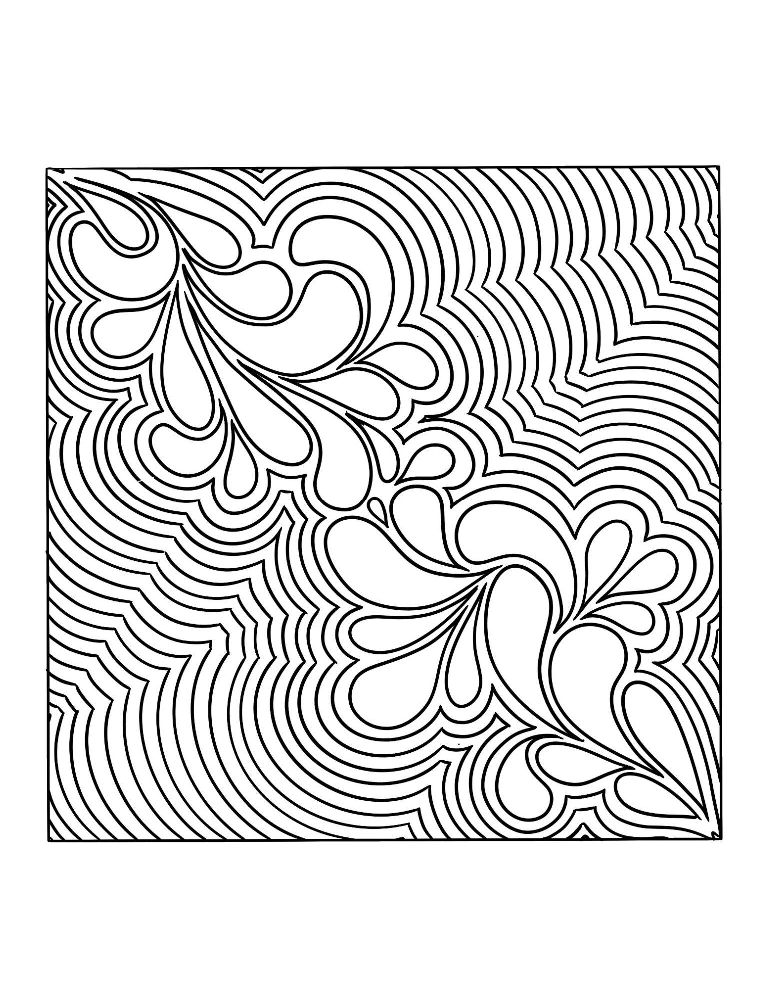 Coloring design: Splash